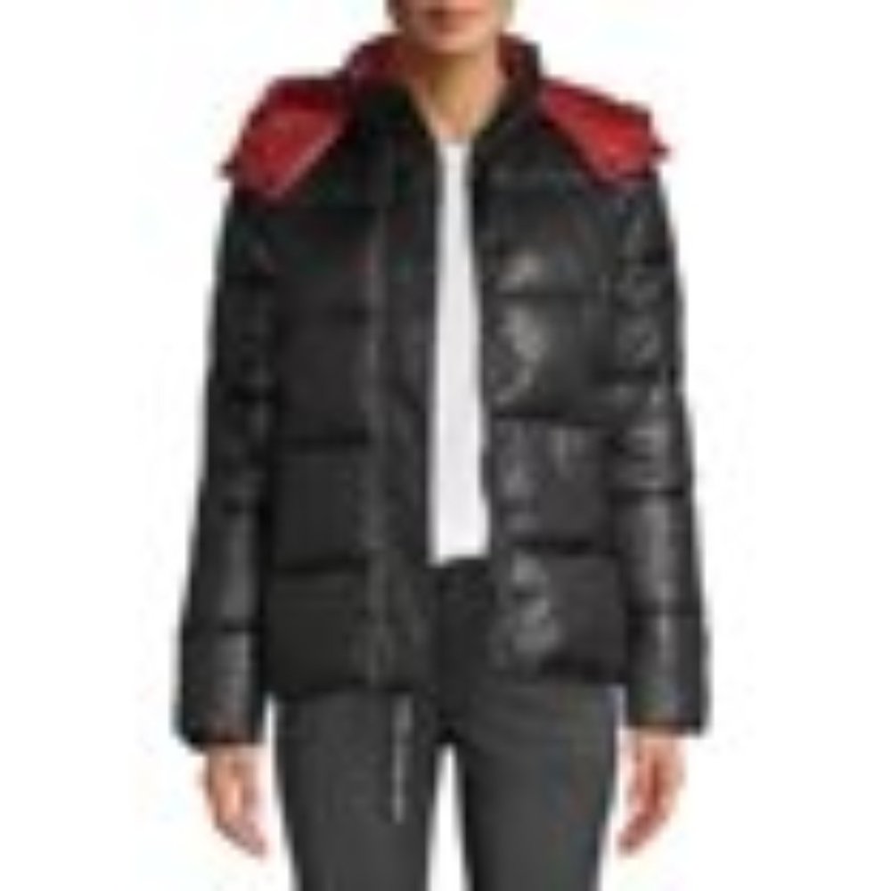 Kendall + Kylie Women's Two Tone Puffer
